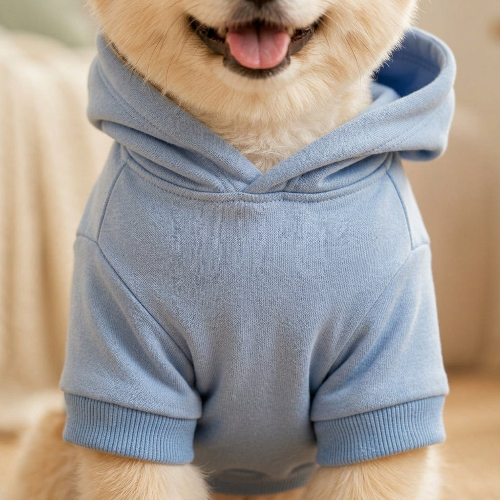 NAXPELORA™ Essential Dog Hoodie – Soft Cotton Blend Puppy Sweatshirt, Minimal Pet Streetwear