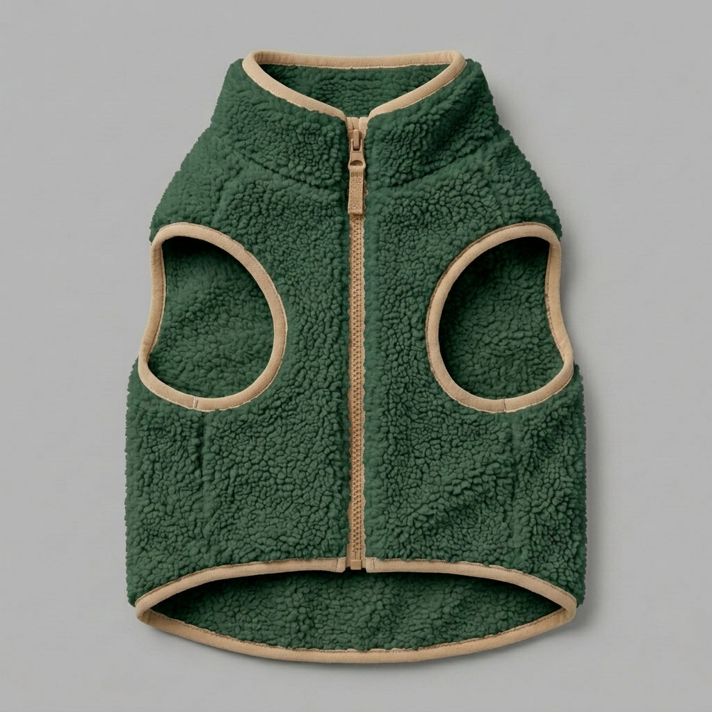 NAXPELORA™ Aspen Sherpa Dog Jacket – Warm Fleece Pet Coat, Teddy Puppy Outerwear