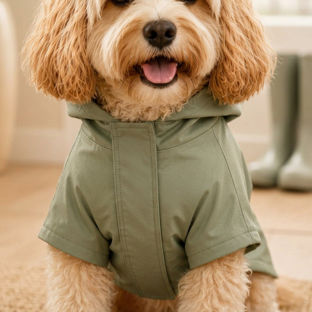 NAXPELORA™ Studio Lightweight Dog Raincoat – Water-Resistant Pet Jacket, Packable Puppy Rain Shell