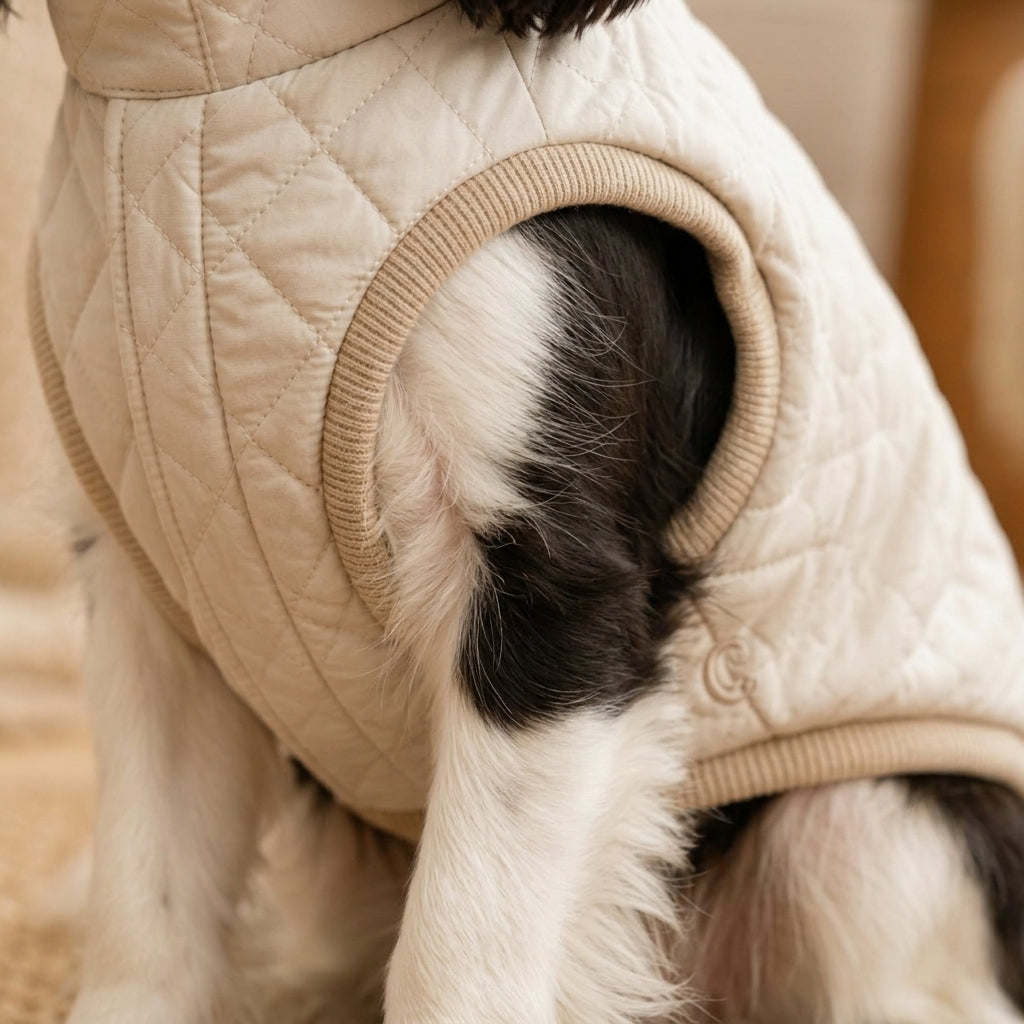 NAXPELORA™ Maison Quilted Dog Vest – Lightweight Padded Pet Jacket, Premium Puppy Outerwear