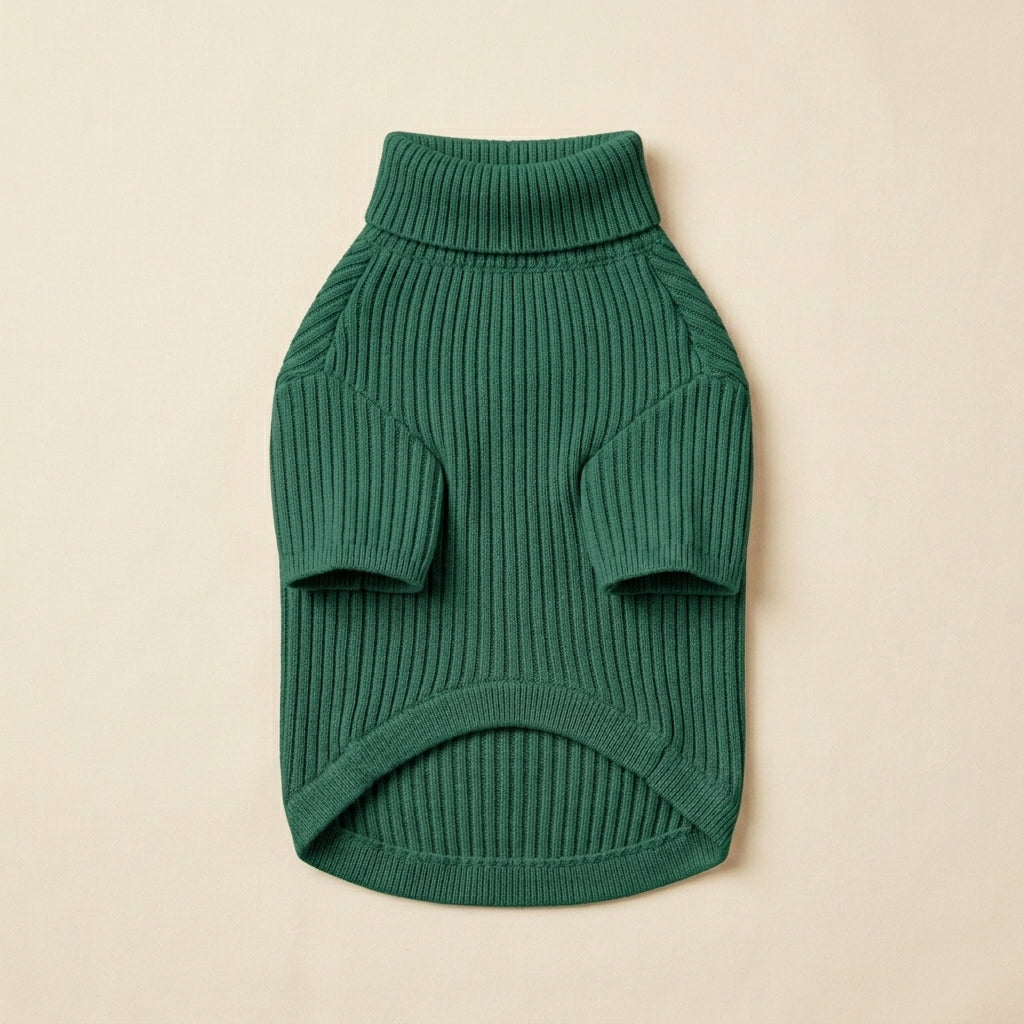 NAXPELORA™ CloudSoft Ribbed Dog Sweater – Lightweight Knit Pet Pullover, Cozy Stretch Puppy Clothes