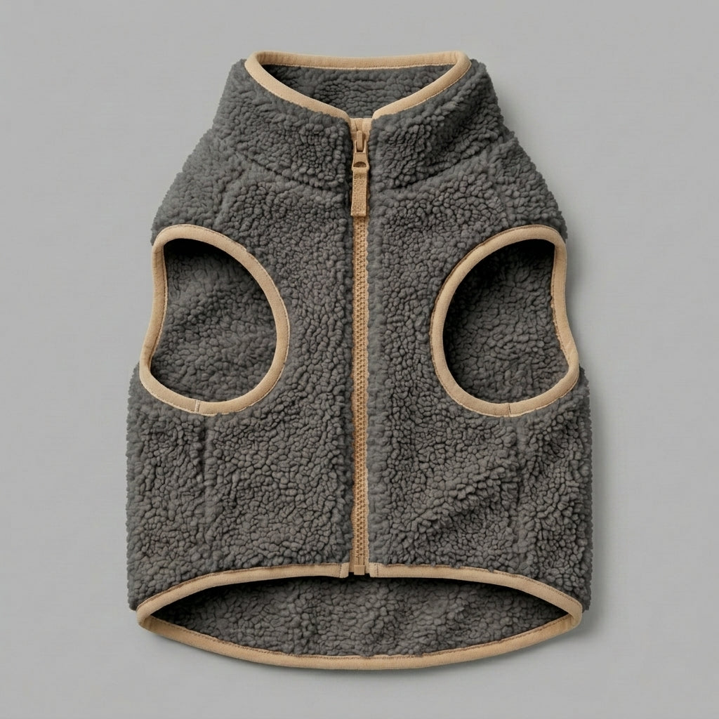 NAXPELORA™ Aspen Sherpa Dog Jacket – Warm Fleece Pet Coat, Teddy Puppy Outerwear