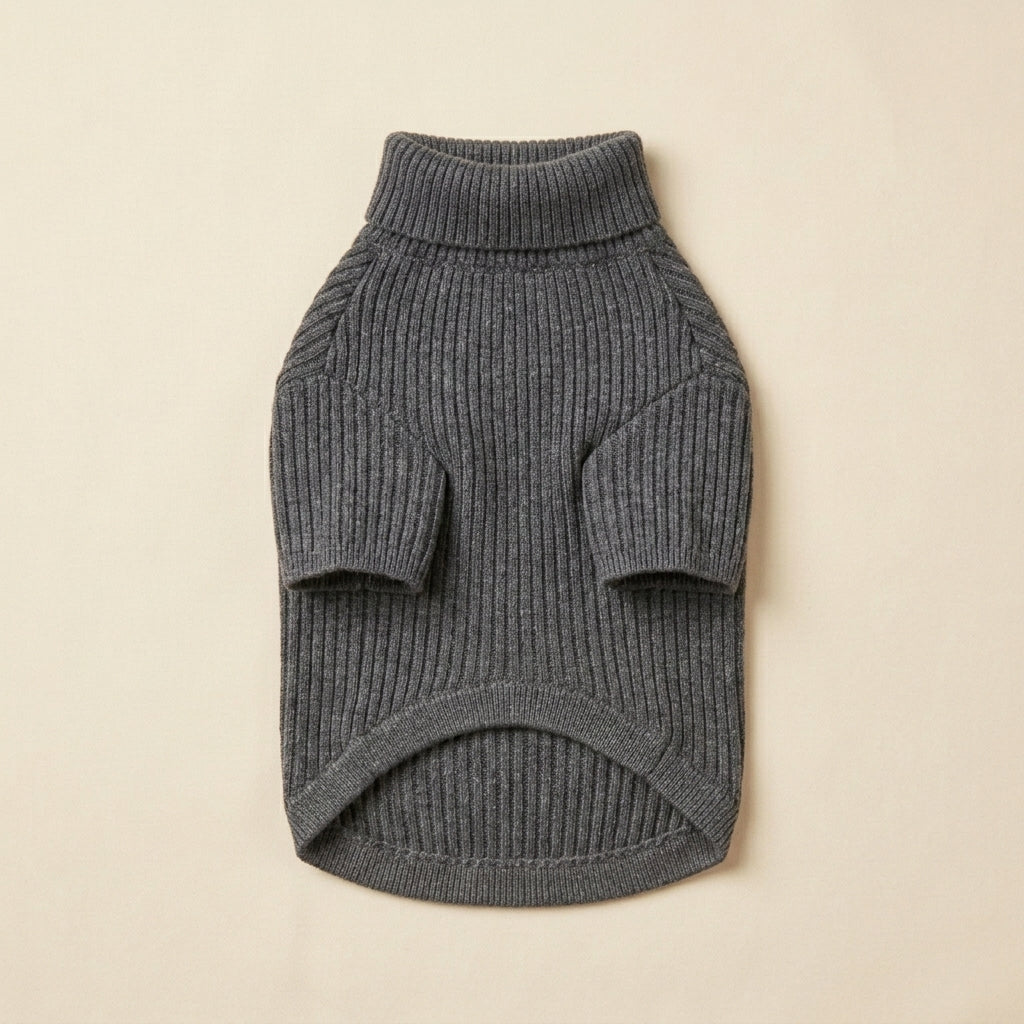NAXPELORA™ CloudSoft Ribbed Dog Sweater – Lightweight Knit Pet Pullover, Cozy Stretch Puppy Clothes