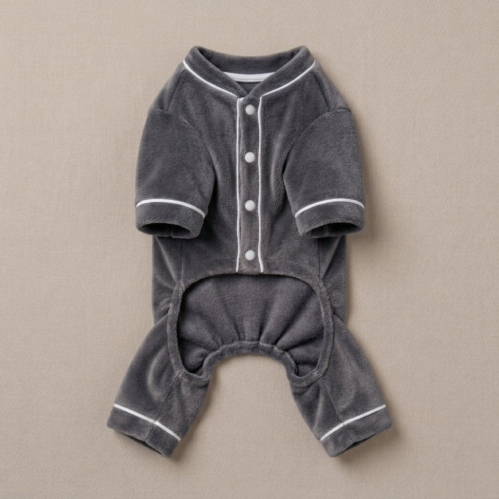 NAXPELORA™ VelvetEase Dog Pajamas – Soft Pet Lounge Wear, Cozy Puppy Sleepwear, Stretch Jumpsuit