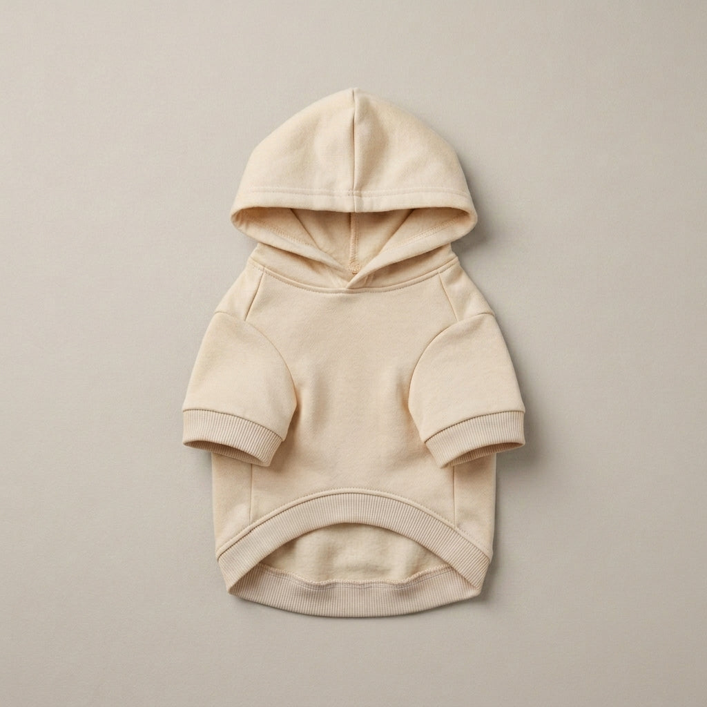 NAXPELORA™ Essential Dog Hoodie – Soft Cotton Blend Puppy Sweatshirt, Minimal Pet Streetwear