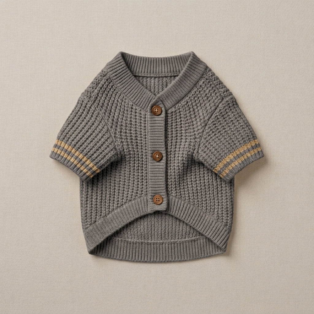 NAXPELORA™ Dog Cardigan Sweater – Lightweight Knit Pet Jacket, Elegant Puppy Clothes